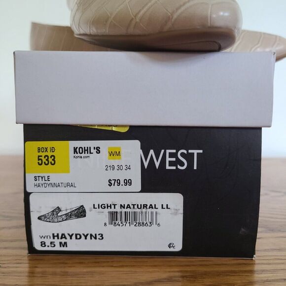 Nine West Women's Haydyn3 Flat Slip-On Shoe Light Natural Neutral Size 8.5M - Picture 3 of 16